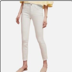 NWOT Anthropologie Pilcro and the Letterpress Cream Skinny Jeans